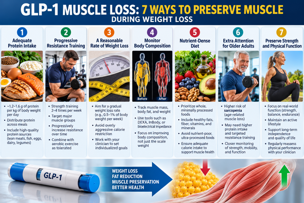 GLP-1 muscle loss: 7 ways to preserve muscle during weight loss