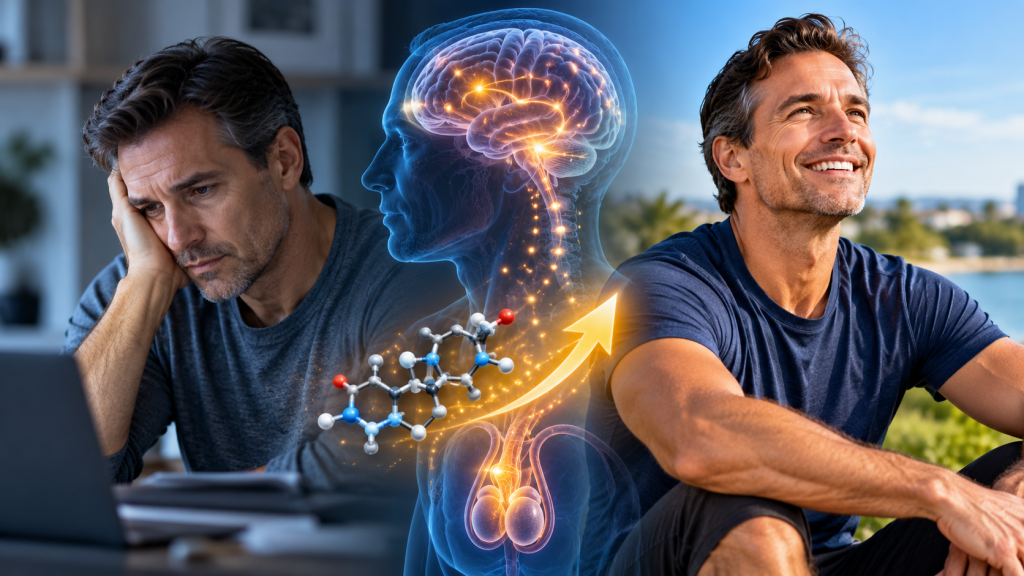 Low testosterone and mood changes in men