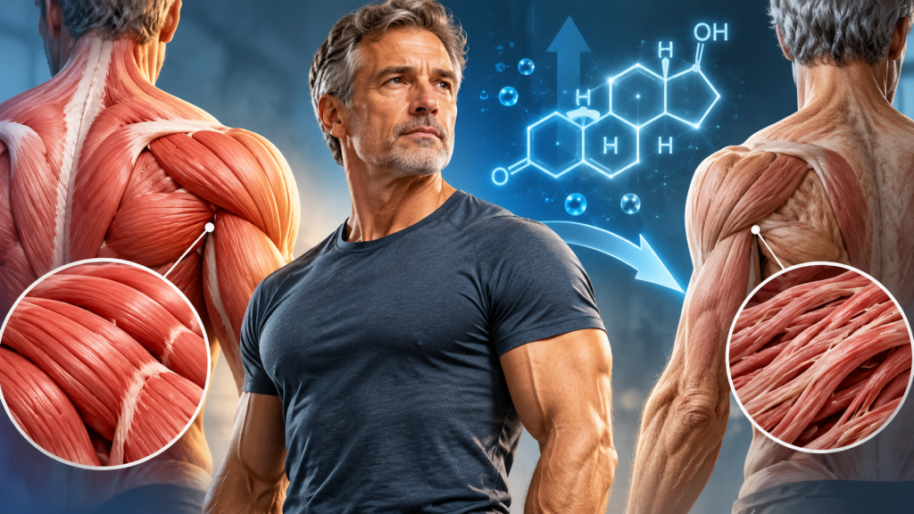 Low testosterone and muscle loss in men