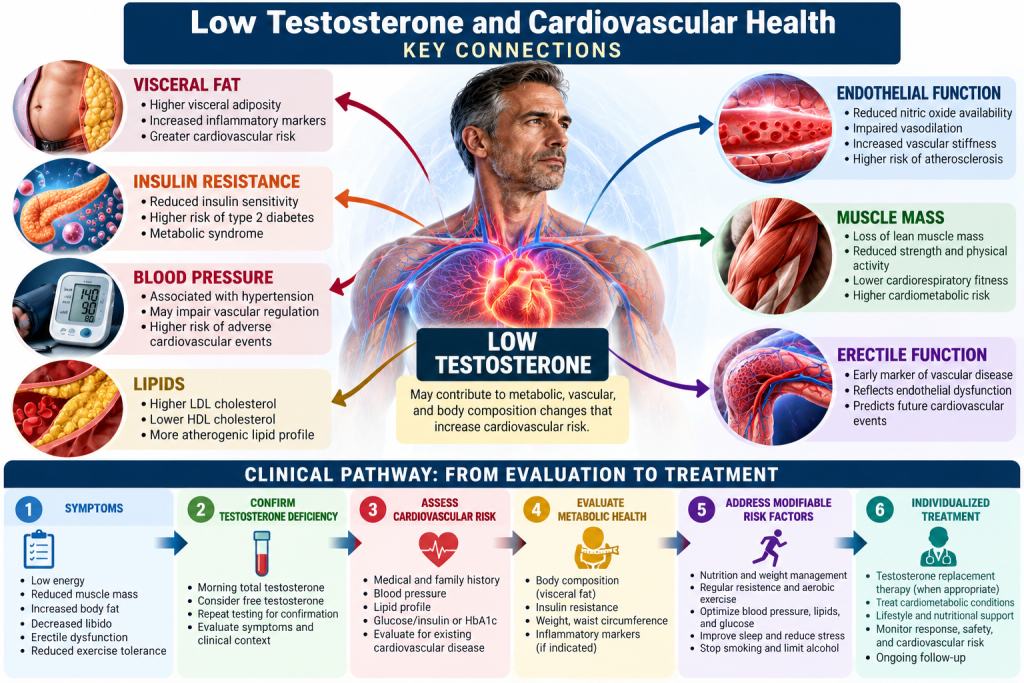 Low testosterone and cardiovascular health key connections in men